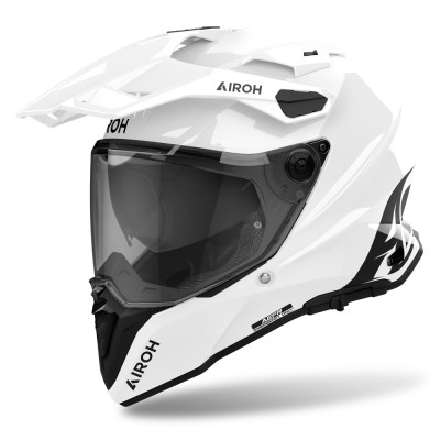 Casco Touring Airoh Commander 2 Bianco Lucido - Caschi Moto On-Off Touring