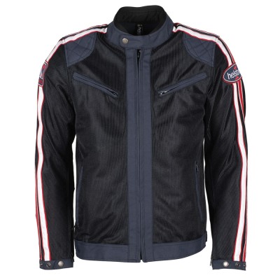 Giacca In Tessuto Helstons Pace Air Blu Nero Rosso - Giacche Moto in Tessuto