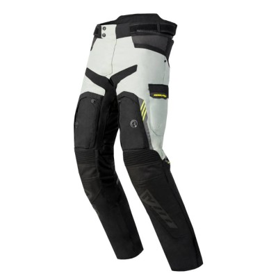 Pantaloni In Tessuto Rebelhorn Patrol Grigio Nero Giallo Fluo - Giacche Moto in Tessuto