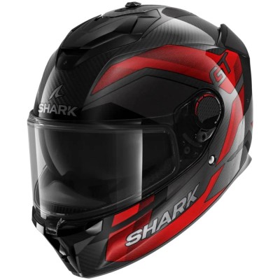 Casco Integrale Shark Spartan Gt Pro Carbon Ritmo Rosso Chrome - Caschi Moto Integrali