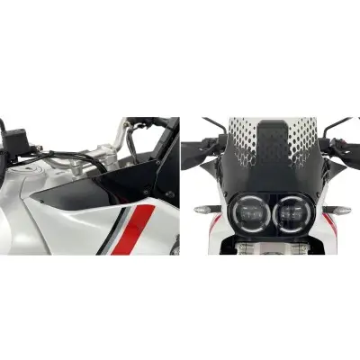 Cnc Racing Ws364B Coppia Deflettori Laterali Ducati Desertx Nero - Carene e Accessori