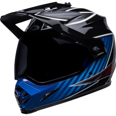 Casco Touring Bell MX-9 Adventure Mips Dalton Nero Blu Lucido 2022 - Caschi Moto On-Off Touring