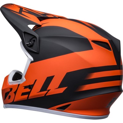 Casco Cross Bell MX-9 Mips Disrupt Nero Opaco Arancione - Caschi Moto Cross
