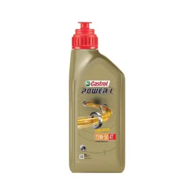 Olio Moto 4 Tempi Castrol Power 1 15W-50 1 Litro H UJ - Olio Cambio Moto