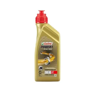 Olio Moto 4 Tempi Castrol Power 1 Racing 5W-40 1 Litro H FV - Olio Cambio Moto