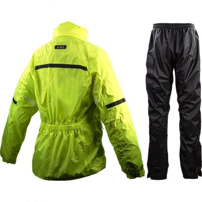 Completo Impermeabili Moto Ls2 Tonic Uomo Rain Suit Alta Visibilità Giallo - Completi Impermeabili Moto