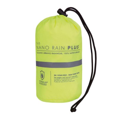 Giacca Antipioggia Tucano Urbano Nano Rain Jacket Plus Giallo Fluo - Giacche Impermeabili e Antipioggia
