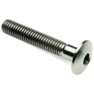 Vite Bombata Tit. G.5 Cl 002 M8 L. 40 Testa D16 Titanio 6al4v Gr.5 T002M8040 Lightech - Viteria in Titanio