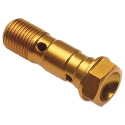 Bullone Doppio M10 X 1.00 Nero Lucido VF1252NER Lightech - Raccorderia Freno
