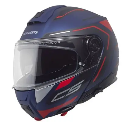 Casco Modulare Schuberth C5 Omega Blu - Caschi Moto Modulari