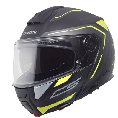 Casco Modulare Schuberth C5 Omega Giallo - Caschi Moto Modulari