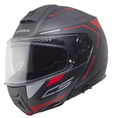 Casco Modulare Schuberth C5 Omega Antracite - Caschi Moto Modulari