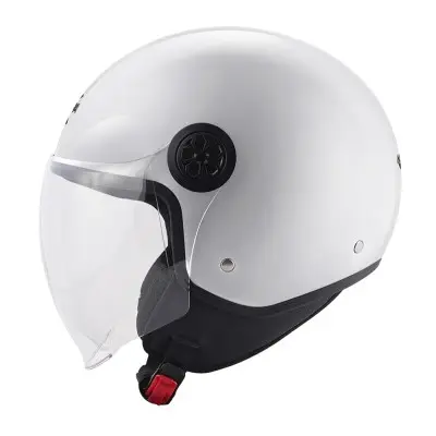 Casco Demi-Jet Kappa KV59 Basic Bianco Lucido - Caschi Moto Jet e Demi-jet