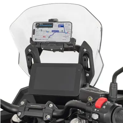 STAFFA / SUPPORTO PORTA NAVIGATORE ISOTTA MOTO GUZZI V85 TT (2019-2020) - PN88 e STAFFA / SUPPORTO PORTA NAVIGATORE ISOTTA MOTO GUZZI V85 TT (2019-2020) - PN88 e