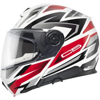Casco Modulare Schuberth C5 ECE Dekor Zenith Red - Caschi Moto Modulari