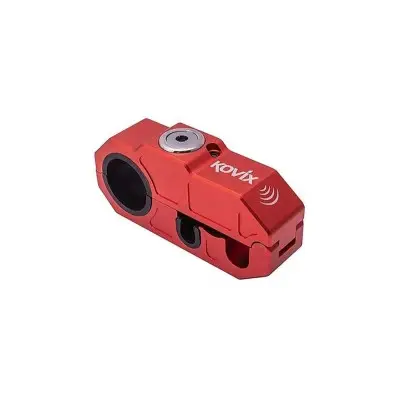 Blocco Leva Freno Con Allarme Kovix KHL-R Rosso - Blocca Leva