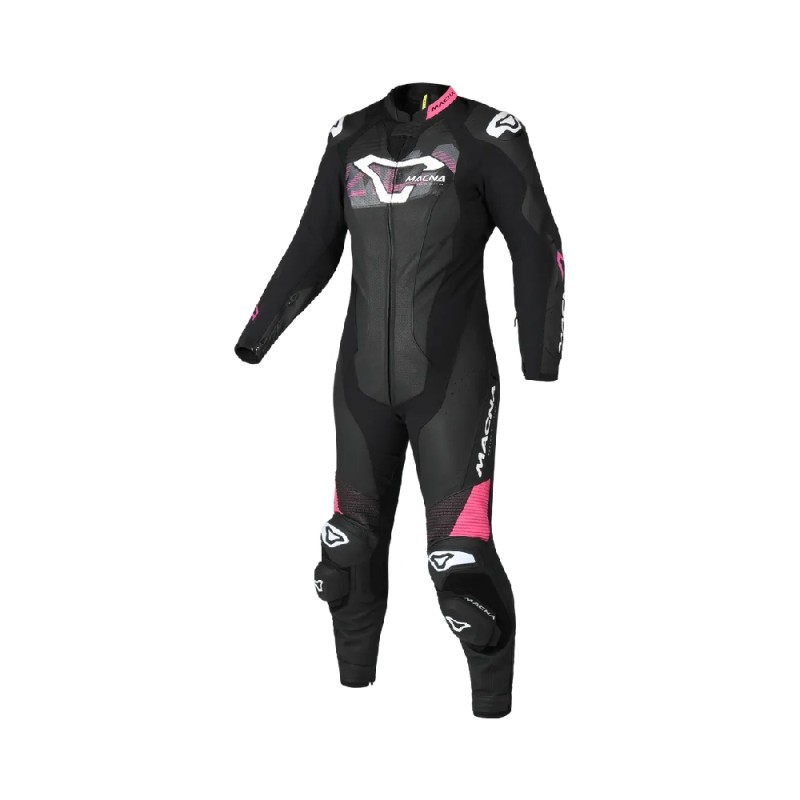 Tuta Intera Donna In Pelle Macna Blitz 1pc Nero Rosa DONNA 36