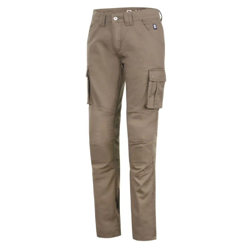 Pantaloni in Tessuto Donna OJ Cargo Lady Verde W30