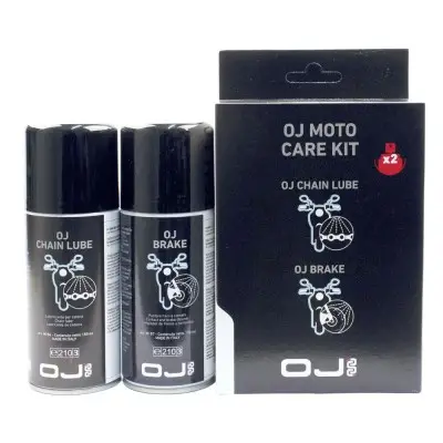 Kit Manutenzione Disco e Catena OJ Moto Care Kit - Grasso per Catena