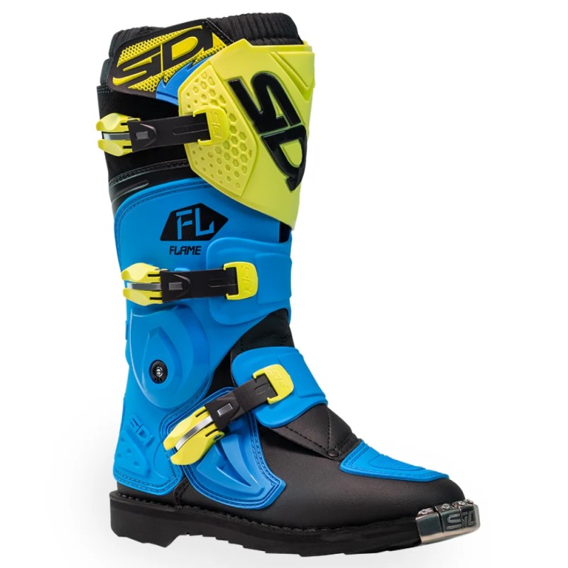 Stivale Moto Sidi Flame Blu Giallo 31
