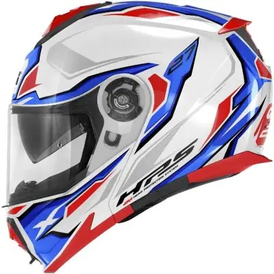 Casco Modulare Givi X.27 Sector Bianco Blu Rosso - Caschi Moto Modulari