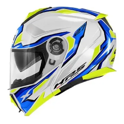 Casco Modulare Givi X.27 Sector Bianco Blu Giallo - Caschi Moto Modulari