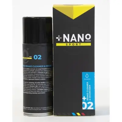 Sgrassa Catene e Freni Nano+ Brake Cleaner & Degreaser 200ml - Grasso per Catena