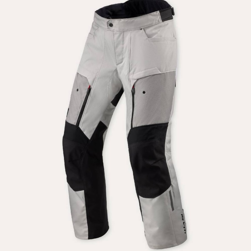 Pantaloni In Tessuto Revit Outback 5 H2O Argento Nero Accorciato M