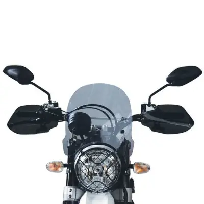 Cupolino Isotta Media Protezione Per Harley Davidson Forty Eight 1200 2018- - Ducati Scrambler Desert Sled 2017- Fumè Scuro -...