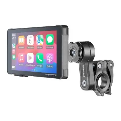 Dispositivo Moto Ridesync Interphone Per Apple Car Play e Android Auto Con Vetro - Navigatori