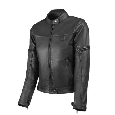 Giacca Donna in Pelle Hevik Mustang Light Lady Nero - Giacche Moto Donna