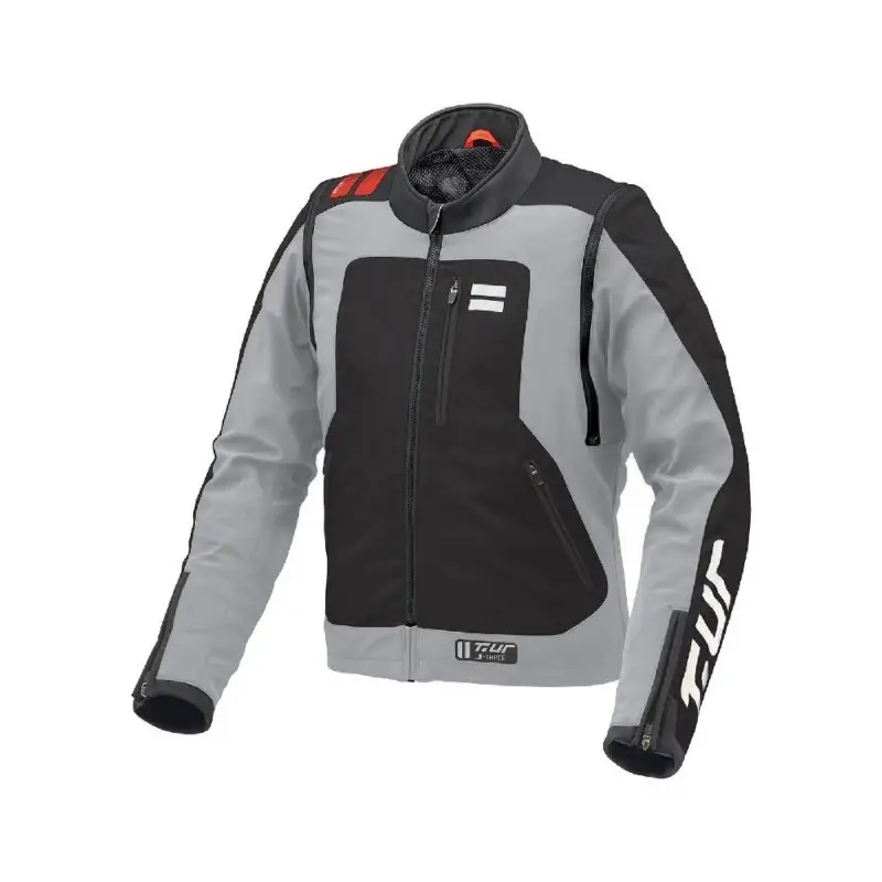 Giacca In Tessuto T.ur J-Three Arm Link Grigio Chiaro Rosso XL