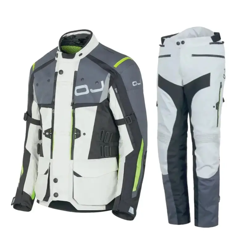 Completo Touring OJ Escaper Giacca e Pantalone Ghiaccio Grigio Gialla