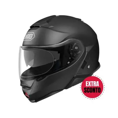 Casco Modulare Shoei Neotec II Nero Opaco - Caschi Moto Modulari