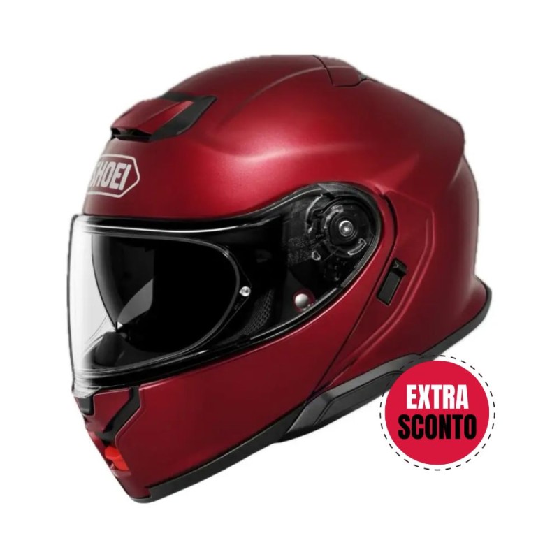 Casco Modulare Shoei Neotec 3 Garnet Metallic Rosso Lucido S