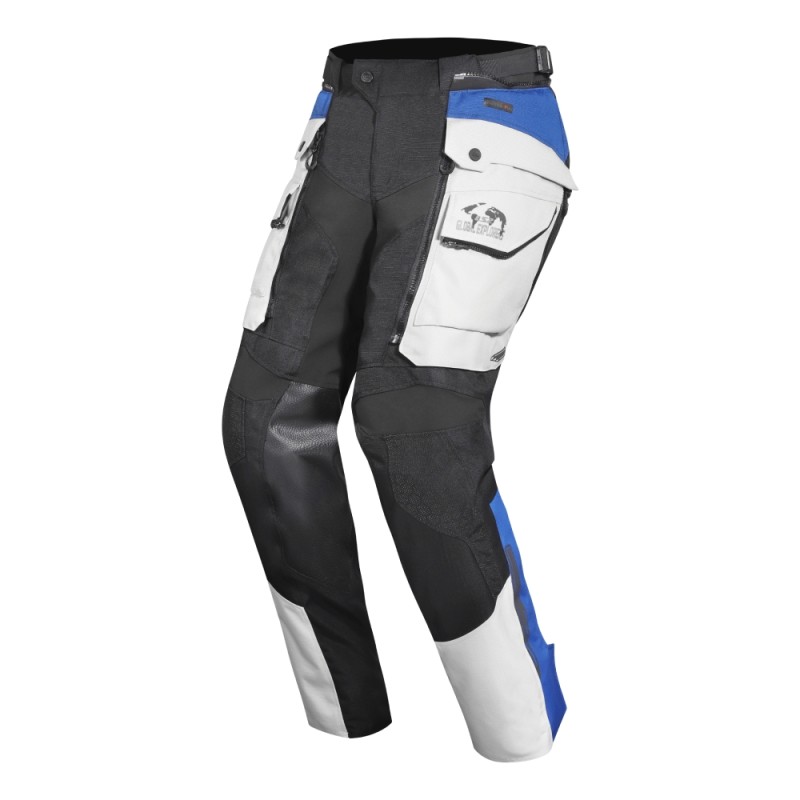 Pantaloni In Tessuto Ls2 Breakout Uomo Grigio Nero Blu 3XL