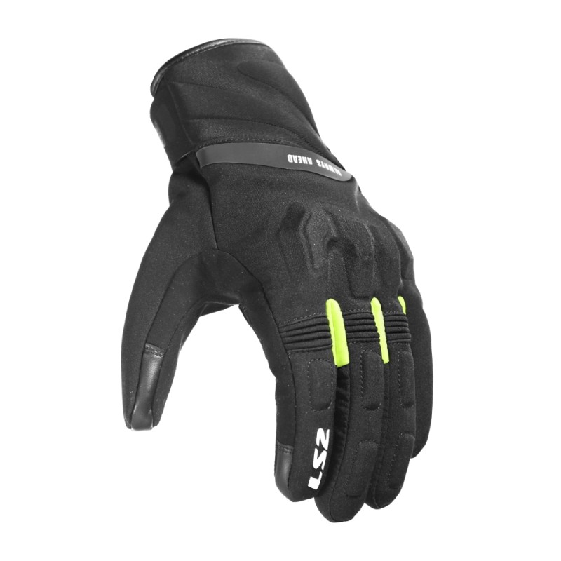 Guanti in Tessuto Donna LS2 Jet III Nero h-v Giallo S