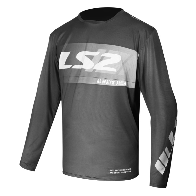 Giacca Uomo in Tessuto Ls2 Gravel Nero Grigio M