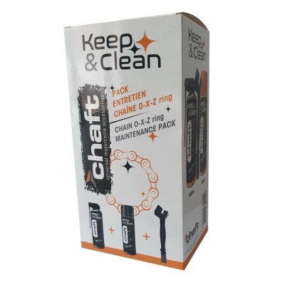 Kit Manutenzione Catena Chaft Keep & Clean Pack - Accessori Pulizia Moto