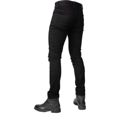 Jeans Uomo Bull-it Zero Accorciato Nero - Jeans per Moto