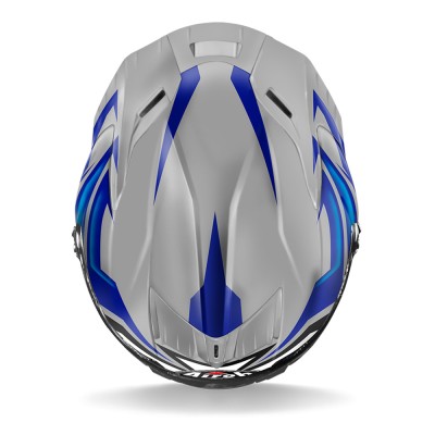 Casco Integrale Airoh Gp550 S Wander Blu Lucido - Caschi Moto Integrali