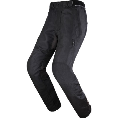 Pantaloni in Tessuto Ls2 Chart Evo Nero Allungato - Pantaloni e Leggins Moto in Tessuto