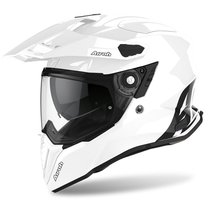 Casco Touring Airoh Commander Bianco Lucido - Caschi On-Off Touring