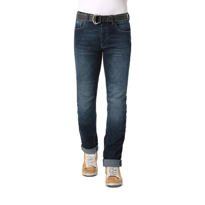 Jeans Uomo PMJ Caferacer Con Cintura Blu Standard - Jeans per Moto