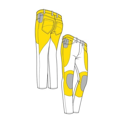 Jeans Uomo PMJ Caferacer Con Cintura Grigio Standard - Jeans per Moto