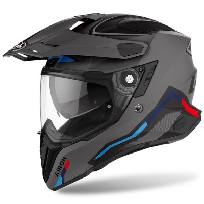 Casco Touring Airoh Commander Factor Antracite Opaco - Caschi On-Off Touring