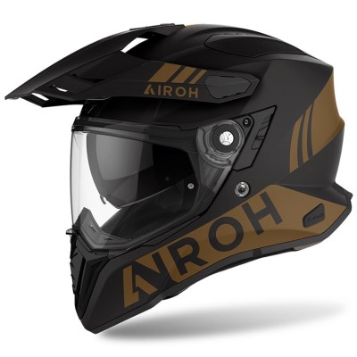 Casco Touring Airoh Commander Oro Opaco - Caschi On-Off Touring