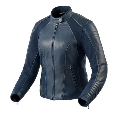 Giacca Donna In Pelle Revit Coral Ladies Blu - Giacche Moto Donna