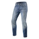 Jeans Uomo Revit Piston 2 Sk Blu Medio Slavato L34 Standard