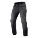 Jeans Uomo Revit Detroit 2 Tf Grigio Medio Slavato L32 Accorciato